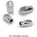 UNICRAFTALE 304 Stainless Steel Cord Ends - 4pc Set for Leather Cord Bracelets - Buy Online on GoSupps.com