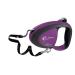 Ferplast dog leash flippy tech roller leash large dogs up to 50 kg.Extendable belt strap max. 5 m. Individual locking and unlocking button purple max 50 kg - 5 m belt viola