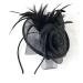Large Black Headband Hat Fascinator Ladies Day Races Ascot