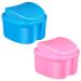 Stahad 2st tooth box bridge teeth professional dentures tooth holder for dentures for dentures bath case prosthesis mug storage box Mundsicht Mundsich