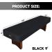 GSE 9'/12'/14'/16' Heavy-Duty Leatherette Shuffleboard Table Cover for Shuffleboard Table Accessories(Black/Brown) Black-9ft - Buy Online on GoSupps.com
