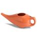 Core Asana Ceramic Jal Neti Pot Non- Metallic Comfortable Grip Natural Treatment for Sinus Congestion Yoga Neti Pot (Amber)