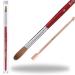 Acrylic Nail Brush 100% Kolinsky Sable Nail Brushes for Acrylic Application, Acrylic Brushes for Nails with Wood Handle, Nail Brushes for Acrylic Powder Manicure (Size 8) Size 8 (Pack of 1)