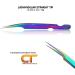 Rainbow Stainless Steel Lash Tweezers Set for Eyelash Extensions - Straight & Curved - Ideal for Individual, Russian Volume & Isolation - 4 PCs Set - Buy Online on GoSupps.com