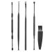 DEARMAMY 1Set Double Head Ear Scoop Cleaner Practical Ear Wax Removal Tools Ear Kit with Non Skid Handle for Safe and Cleaning