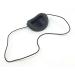 Black Vinyl Eye Patch with Elastic Band - Large Semi-Rigid & Reusable for Comfort | International Shipping Available - Buy Online on GoSupps.com
