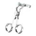 Contact lens remover |Tool for removing contacts made of stainless steel for soft contacts contact lenses carrying aids eye opening clips tool portable for home use when traveling EWOKE