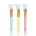 Silicone face mask brush silicone applicator brush mud hairless silicone cosmetics scratch brush DIY beauty tools to apply facial and eye serum 3 pieces