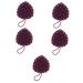 Fomiyes 5st Shampoo ArtFakt Massage device Hairbrush cleaning brush hair peeling for the scalp shower hair brush clean scratch shower gel cleaning kamm brush head pebbles violet 12.00x7.80cmx5pcs lilax5stk