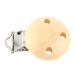 10pcs Cute Round Wooden Baby Pacifier Clips - Infant Nipple Clasps with 3 Holes for Safe Teething - Buy Online on GoSupps.com