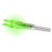6PCS-New S Lighted Nock for Arrows with .244/6.2mm Inside Diameter Led Nocks with Switch Button for Archery Hunting Green Pack of 6