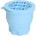Makeup Brush Scrubber Makeup Brush Cleaning Bowl Portable Space Saving 2 in 1 Multifunctional Palm Size Folding with Brush Drying Rack for Daily (Blue) - Buy Online on GoSupps.com