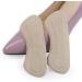 Heel Cushion Inserts GEL - Self-Adhesive Foot Care for Heel Spurs & Dry Cracked Heels | Comfort Walk in Flannel Apricot Large - International Shipping Available - Buy Online on GoSupps.com