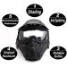 NINAT Airsoft Mask Full Face Tactical Mask with Lens Goggles for Halloween CS Cosplay - Black/Green/Tan/Grey - Buy Online on GoSupps.com