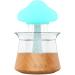Cloud Rain Humidifier 300ml Colorful Light Raindrop Aroma Diffuser Humidifiers with 7 Color Changing Lights and Water Drop Sound Timing Function Cloud Rain Humidifier for Home Office Bedside Sleeping Grain
