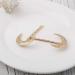 Tgirls Fashion 2Pcs Crescent Shaped Hair Clips Moon Hair Pin Hairclip Accessories for Women and Girls (Gold)