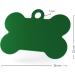 ENGRAVO Large Green Dog Tag Bone - Custom Engraving & 2 Key Rings | International Shipping - Buy Online on GoSupps.com