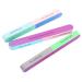 LANTRO JS Nail File 7 0.8 0.6inches Colorful Multiple Side Nail Files Emery Board Nail Care Tool and Buffer Sanding Sponge Files Buffer Polisher