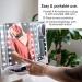 Grace & Stella Trifold Lighted Makeup Mirror with 2X 3X 10X Magnification - Touch Control, Dual Power Supply - Portable LED Vanity Mirror for Women - Buy Online on GoSupps.com