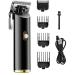 Pro Hair Clipper All Metal Hair Clipper Corded Or Cordless Use Hair Clipper Professional Rechargeable Electric Hair Clipper(M1892 Gold)