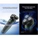 Men's Electric Shaver Razor - 3 in 1 Cordless Beard Trimmer & Waterproof Nose Trimmer - USB Rechargeable Rotary Shaver - Buy Online on GoSupps.com