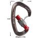 XINDA Screwgate Locking Carabiner Clip Set - 5 Pack Heavy Duty Rock Climbing Carabiners - Professional Outdoor Gear in Gray - Buy Online on GoSupps.com