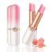 2Pcs Waterproof Honey Peach Color Changing Lip Sticks Queen.Pink Crystal Moisturizing PH Mood Magic Temperature Matte Jelly Lipstick Lip Plumper Gloss Tinted Lip Balm L piz Labial Permanentes
