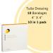 Shop Tulle Dressing with 40% Medical Grade Honey - Flexible Adhesive Bandages for Sensitive Wounds | 4"x4" Box of 10 - Buy Online on GoSupps.com