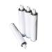 Jtken's empty toothpaste tabs made of white aluminum 50 ml refillable cosmetics bottles with a needle closure unsealed wholesale 200 pieces