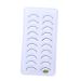 FRCOLOR 10pairs Fake Eyelashes Eyeliner Stickers Fluffy Eyelashes Shiny Eyeliner Natural Carnival Makeup Supplies Artificial Fiber Miss White Eye Makeup Stickers Chic