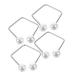 VALICLUD Fabricant de Fossettes du Visage 4 Pi ces Dispositif M tallique Portable Taille Standard Exercice Facial pour Hommes et Femmes Entra nement du Sourire Usage Quotidien