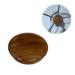 Boat Teak Wood Steering Wheel Center Cap for Marine Destroyer Steel Wheels Hardware Accessories, 2-1/2 inch (Wood)
