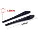 Marxan Glasses Legs - 3 Pairs of Black Ear Socks & Pipe Sleeve Replacement Tips for Thin Metal Glasses | International Shipping - Buy Online on GoSupps.com