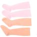 2 Pairs Long Silicone Moisturizing Socks Silicone Pedicure Socks Elastic Spa Pedicure Socks for Dry Cracked Feet Pink and Skin Colour - Buy Online on GoSupps.com