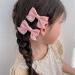 Girls Pink Bow Hair Clips - Set of 2 Cute Barrettes for Little Girls | Hair Accessories - Buy Online on GoSupps.com