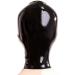 Latex Hood Unisex Rubber Costume - Open Nose & Chin Mask for Men - Black - Size Small - Buy Online on GoSupps.com