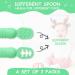 Vicloon Baby Fork and Spoon Set - 2Pcs Silicone Weaning Utensils for Self Feeding, Easy Grip Toddler Cutlery Kit - Soft Infant Spoon in Green - Buy Online on GoSupps.com