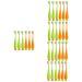 Beaupretty 30 STK Carrot toothbrush toothbrushes for children Bulk toothbrush Hand toothbrush for children travel toothbrush children toothbrush beautiful children's toothbrush manual pp