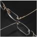 Shop Rimless Metal Reading Glasses - Blue Light Blocking +100 Silver Eyeglasses for Computer Use - Anti Eyestrain - Buy Online on GoSupps.com