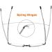 Borderless Foldable Blue Light Filter Reading Glasses for Men & Women - Lightweight Anti-Blue Computer Glasses with Gray Case - 2.0x Magnification - Buy Online on GoSupps.com