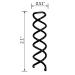 10PCS Spiral Hair Pins with Non-Scratch Ball Tips - DIY Hair Style Essential (Black) - Buy Online on GoSupps.com