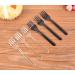 100 Pcs Clear Plastic Forks Bulk 4.5 inch Length Sturdy and Durable Disposable Forks for Party Picnic Barbecue Restaurant Dinner Dessert - Buy Online on GoSupps.com