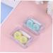 Homsfou Mini Container for Colored Contact Lenses - Japanese Style Lens Case with Mirror Blue Eye Contact Lens Cleaning Box (1.8x5cm) - Buy Online on GoSupps.com