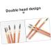 AUTSUPPL 2pcs Double Ended Eyebrow Pencil with Brush Makeup Pencils Eye Brow Pen Dual Brow Pencil Brush Wood - Buy Online on GoSupps.com