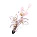 minkissy 1pc Antique Hairpin Hair Clasp Floral Headpiece Flower Hair Clip Vintage Hairpin Chinese Hair Barrettes Pink Hair Clips Floral Hair Clip Hair Clamps The Flowers Alloy Issue Card
