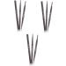 Balacoo 3pcs 2 1 Waterproof Brow Pencil Eyebrow Brush Eyebrow Pencil Brush Double Head To Rotate - Buy Online on GoSupps.com