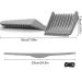 ZOKJSW 2 PCS Hairdressing Combat & Cut-Out Shaving Template - Curved Silicone Haircut Strap with Instructions | Great DISCONOR HIB - International Shipping Available - Buy Online on GoSupps.com