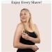 Eco Double Edge Metal Alloy Safety Razor for Women | Reusable Shaving Razor + 5 Blade Refills - White - Buy Online on GoSupps.com