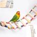 Wooden Bird Ladder Stand with 8 Swings - Perfect for Pet Training and Play | Bird Cage Accessories for Cockatiel Parakeet - Buy Online on GoSupps.com