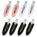 8 Pcs no Bend Hair Clips - no Crease Hair Clips Styling Duck Bill Clips Hair Barrettes for Salon Hairstyle Hairdressing Woman Girl Makeup Application 4black  2white  2pink